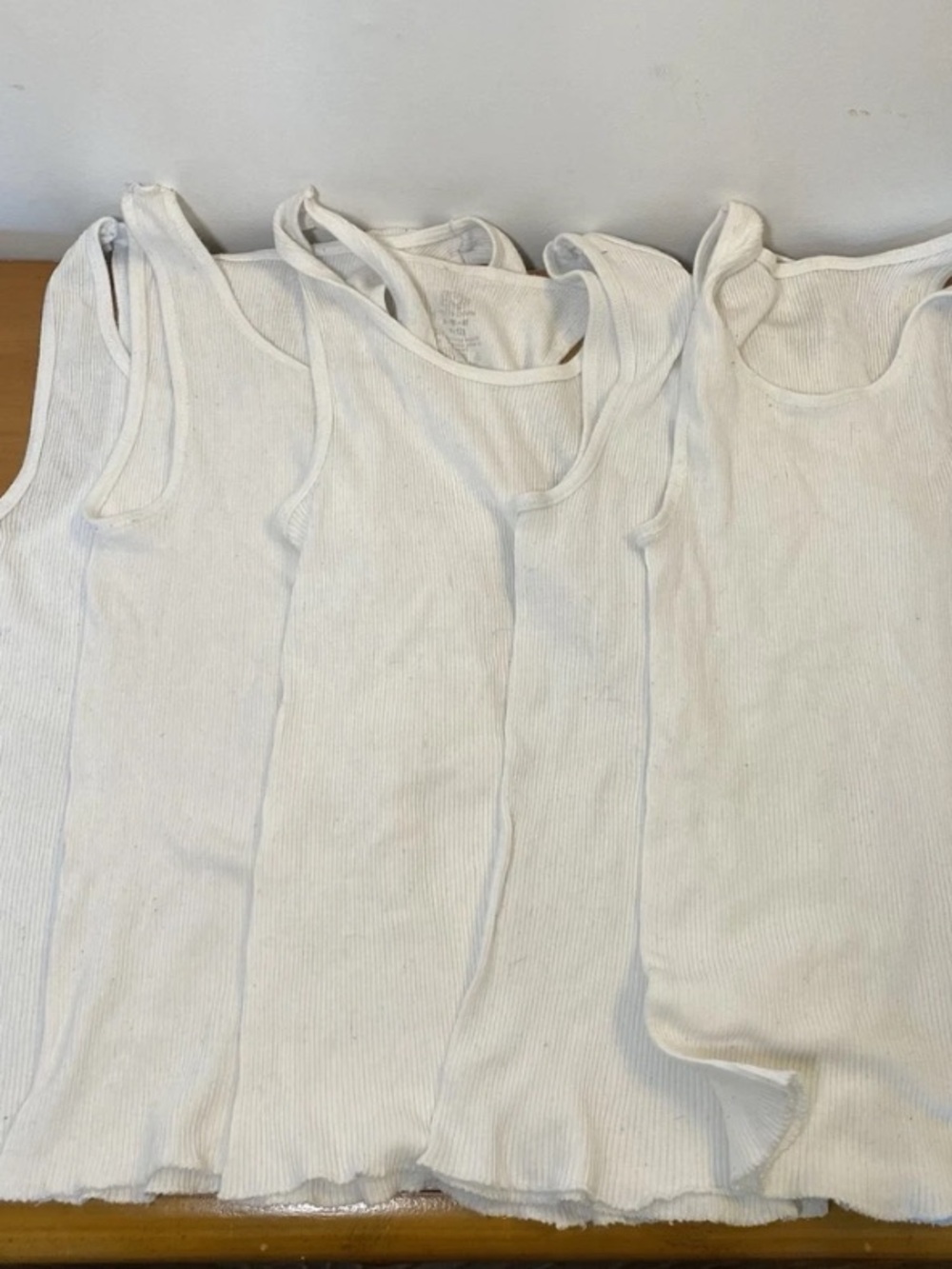 Fruit Of The Loom Boys Medium A Shirts Undershirts Tank Tops White Soft 5 Pack